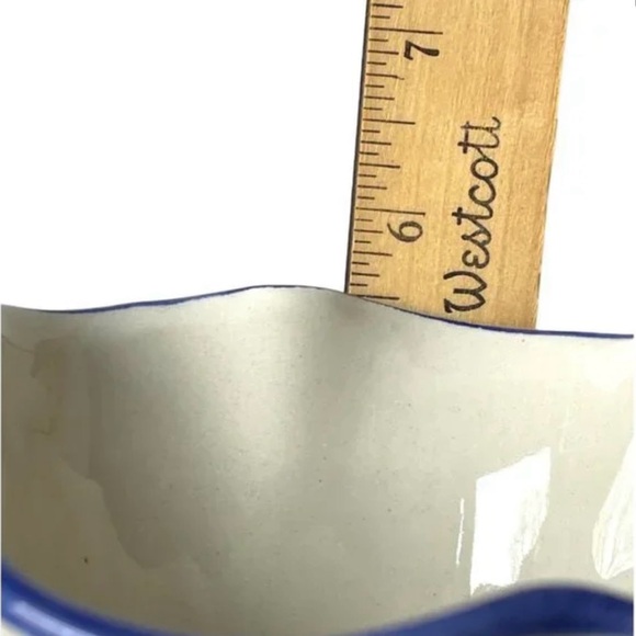 Vtg FTD Ceramic VASE Handpainted
Flowers Italy both side Handle brilliant color - Picture 7 of 14